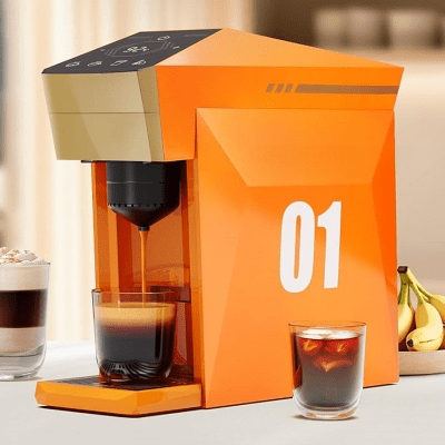 MACHINE A CAFE - MultipleCapsuleCoffeeMaker™ - Orange - DPMTPOURCUISINE