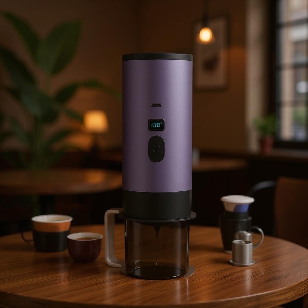 Machine à Café Portable - TravelCafePress™ - Violet - DPMTPOURCUISINE
