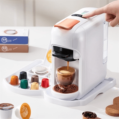 MACHINE A CAFE - CapsuleCoffeeMachine™ - Blanc - DPMTPOURCUISINE