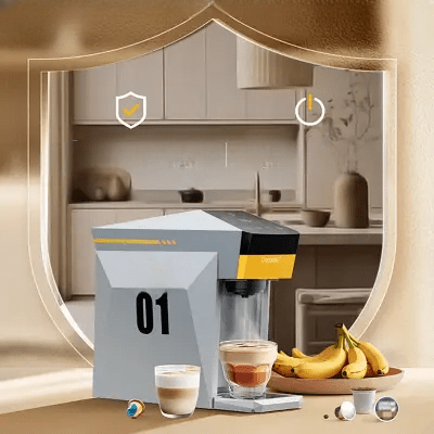 MACHINE A CAFE - MultipleCapsuleCoffeeMaker™ - Gris - DPMTPOURCUISINE