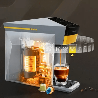 MACHINE A CAFE - MultipleCapsuleCoffeeMaker™ - Gris - DPMTPOURCUISINE