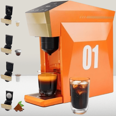 MACHINE A CAFE - MultipleCapsuleCoffeeMaker™ - Orange - DPMTPOURCUISINE