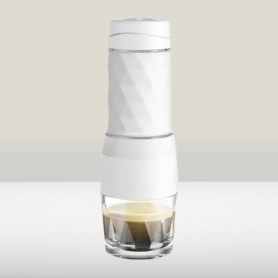 MACHINE A CAFE PORTABLE - PortableCoffeeMaker™ - Blanc - DPMTPOURCUISINE