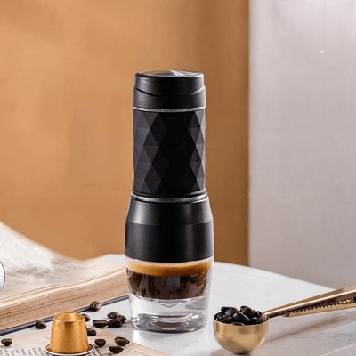 MACHINE A CAFE PORTABLE - PortableCoffeeMaker™ - Noir - DPMTPOURCUISINE