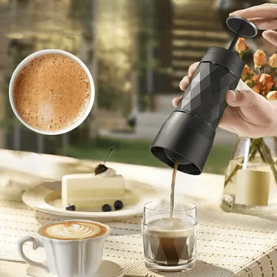 MACHINE A CAFE PORTABLE - PortableCoffeeMaker™ - Noir - DPMTPOURCUISINE